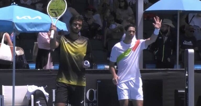 Francisco Cabral e Nuno Borges derrotam quintos cabeças-de-série na 1.ª ronda do Australian Open