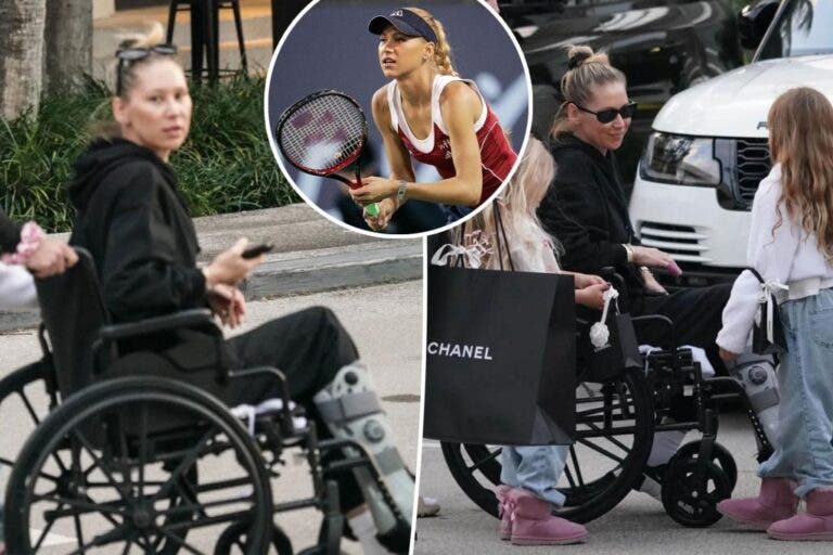 Anna Kournikova reaparece em público dois anos depois e… de cadeira de rodas