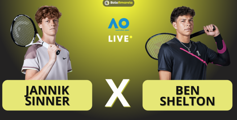 [AO VIVO] Acompanhe Sinner x Shelton no Australian Open em tempo real