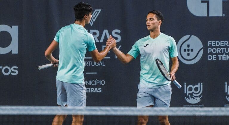 Pedro Araújo e Tiago Pereira mantêm Portugal vivo no Indoor Oeiras Open 1 com triunfo em pares