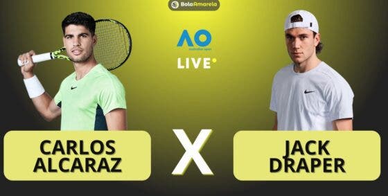 [AO VIVO] Acompanhe Alcaraz x Draper no Australian Open em tempo real