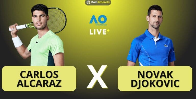 [AO VIVO] Acompanhe Alcaraz x Djokovic no Australian Open em tempo real