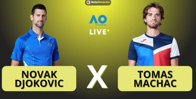 [AO VIVO] Acompanhe Djokovic x Machac no Australian Open em tempo real