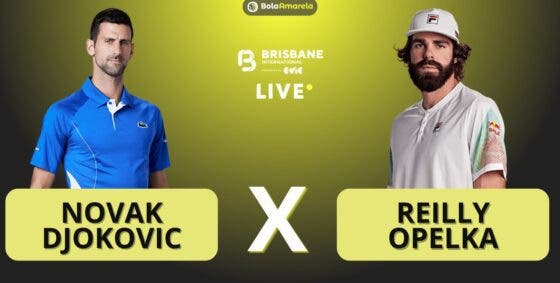 [AO VIVO] Acompanhe Djokovic x Opelka em Brisbane em tempo real