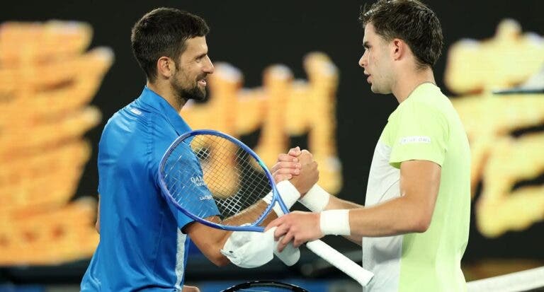 Jaime Faria e o duelo com Djokovic: «Experiência inacreditável e brutal»