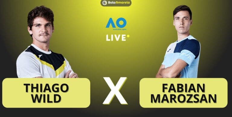 [AO VIVO] Acompanhe Thiago Wild x Marozsan no Australian Open em tempo real