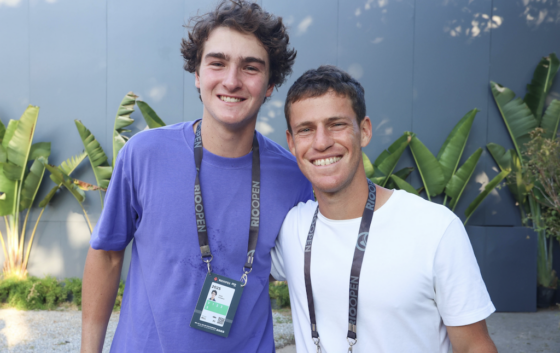 Ex-campeão Schwartzman também visitou o Rio Open