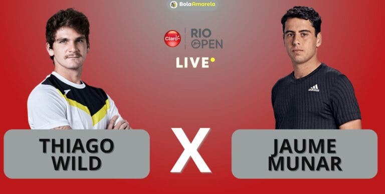 [AO VIVO] Acompanhe Thiago Wild x Munar no Rio Open em tempo real