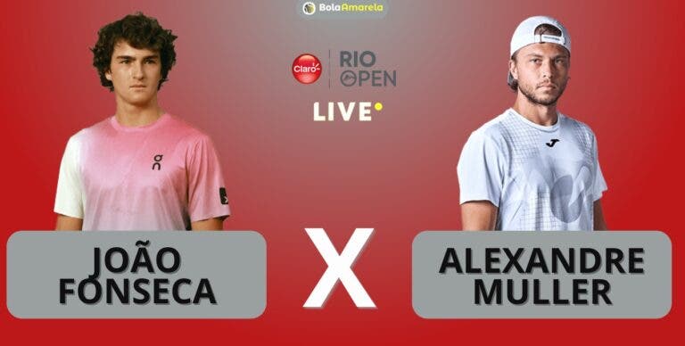 [AO VIVO] Acompanhe João Fonseca x Muller no Rio Open em tempo real