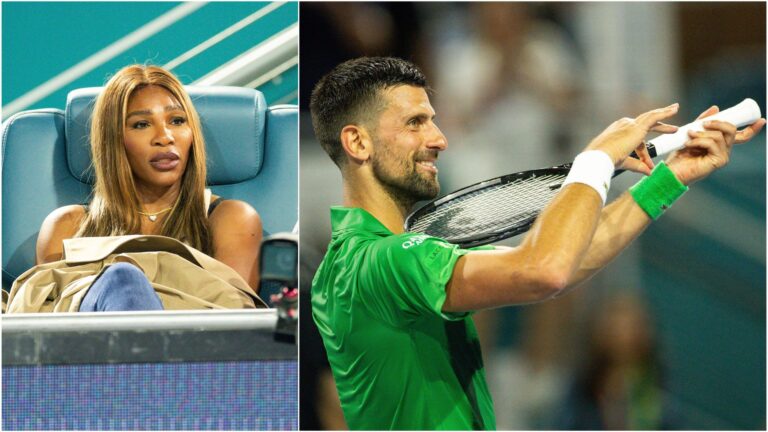 Djokovic agradece a presença de Serena e Del Potro em seu jogo: “Foi bom vê-los”