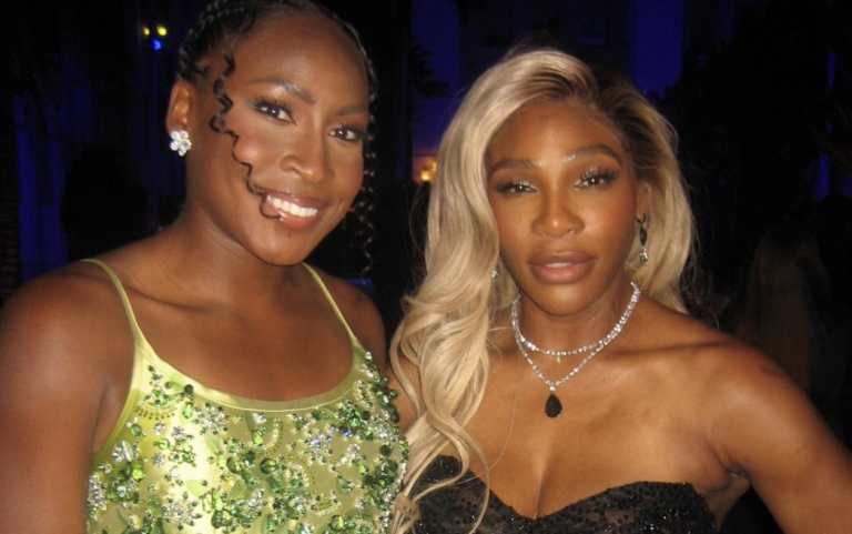 Serena Williams e Coco Gauff juntas na noite de Óscares