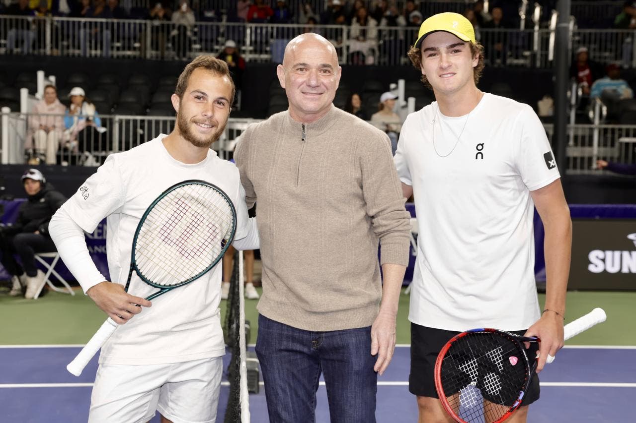 [VÍDEO] Agassi foi protagonista no sorteio do encontro de João Fonseca em Phoenix