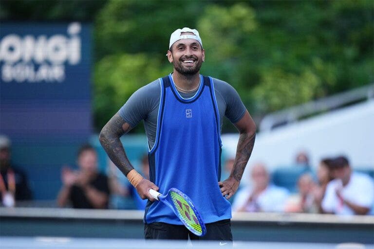 Kyrgios eliminado por Khachanov em Miami com pneu à mistura