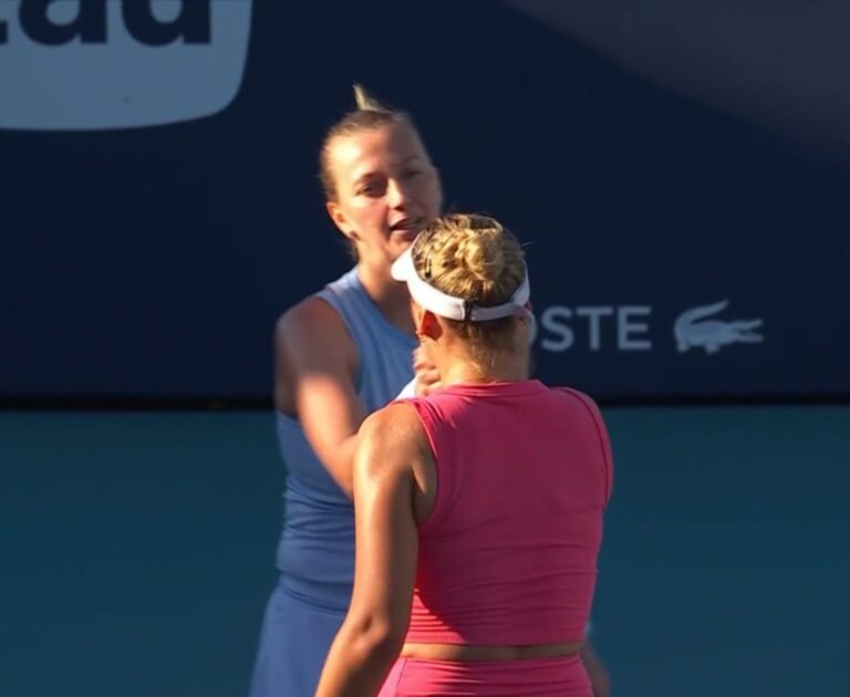 Kvitova segue sem vitória no retorno e perde duelo de campeãs de Grand Slam em Miami