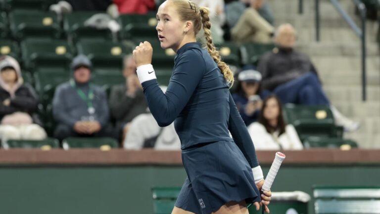 Andreeva é a mais nova na final de Indian Wells desde 2001 e iguala quatro lendas
