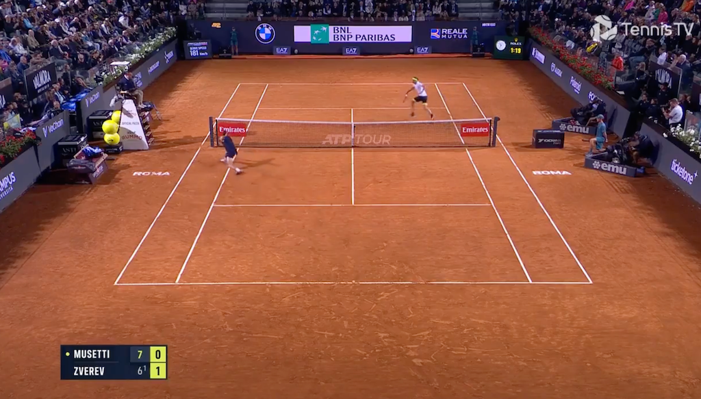 [VÍDEO] Musetti e Zverev jogaram um dos pontos do ano em Roma