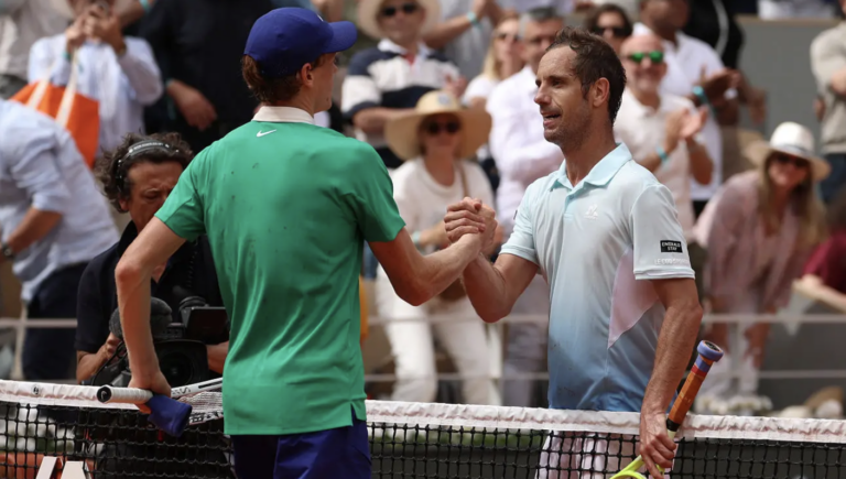 Merci, Richard! Gasquet cai frente a Sinner em Roland Garros e diz adeus a uma bonita carreira