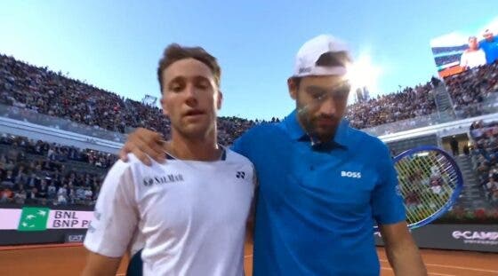 Berrettini volta a desistir e Ruud segue para os ‘oitavos’ em Roma