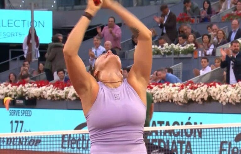 Sabalenka confirma estatuto de melhor do mundo e bate Gauff rumo ao terceiro título em Madrid