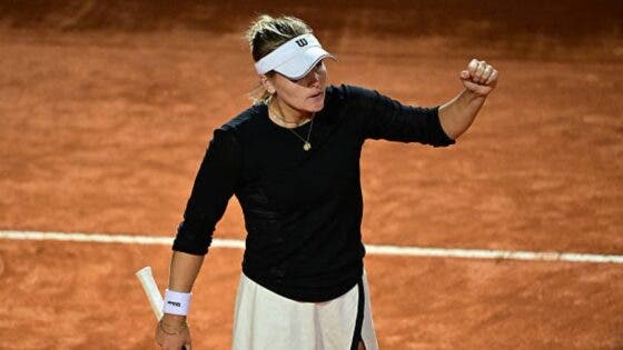 Stearns bate Svitolina em batalha inacreditável em Roma e estreia-se em ‘meias’ num WTA 1000