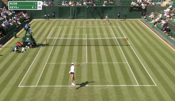 Keys realiza o serviço mais surreal possível em Wimbledon 2025