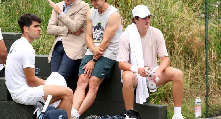 Alcaraz e Fonseca treinaram juntos em vésperas de Wimbledon