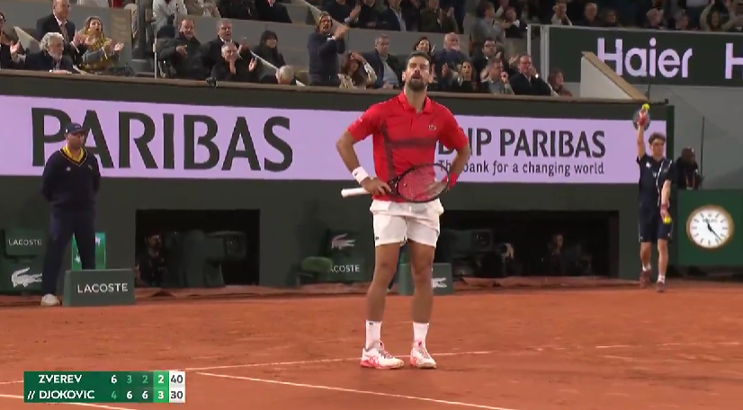 [VÍDEO] INACREDITÁVEL: Djokovic salva break point contra Zverev após rally de… 41 pancadas!
