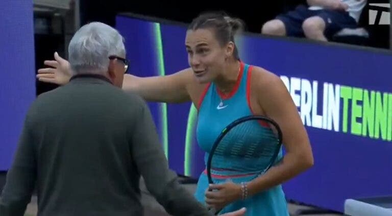 Encontro de Sabalenka suspenso após o primeiro set contra a vontade da líder mundial