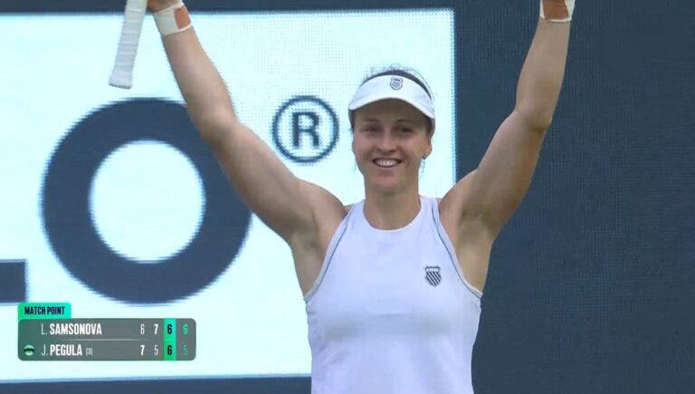 Samsonova dispara 18 ases e elimina a campeã Pegula em Berlim