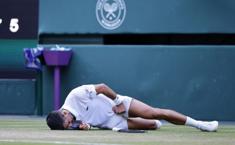 Djokovic preocupado com a queda: «Espero que não seja demasiado grave»