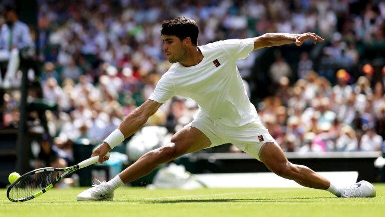 Alcaraz encerra conto de fadas de Tarvet e avança em Wimbledon com 20.ª vitória seguida