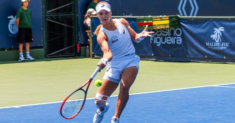 Laura Pigossi cai em batalha com portuguesa em Figueira da Foz