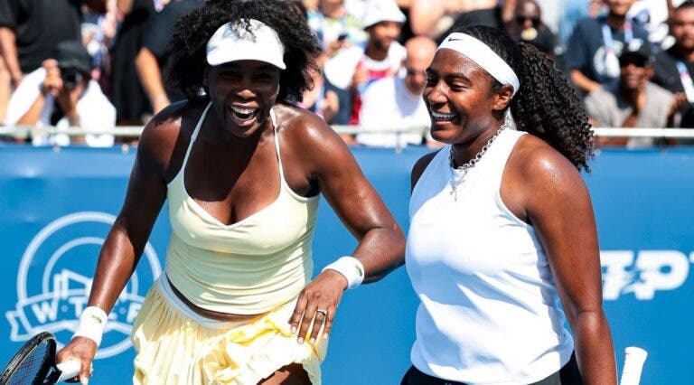 Venus Williams regressa aos 45 anos com vitória em pares no WTA de Washington