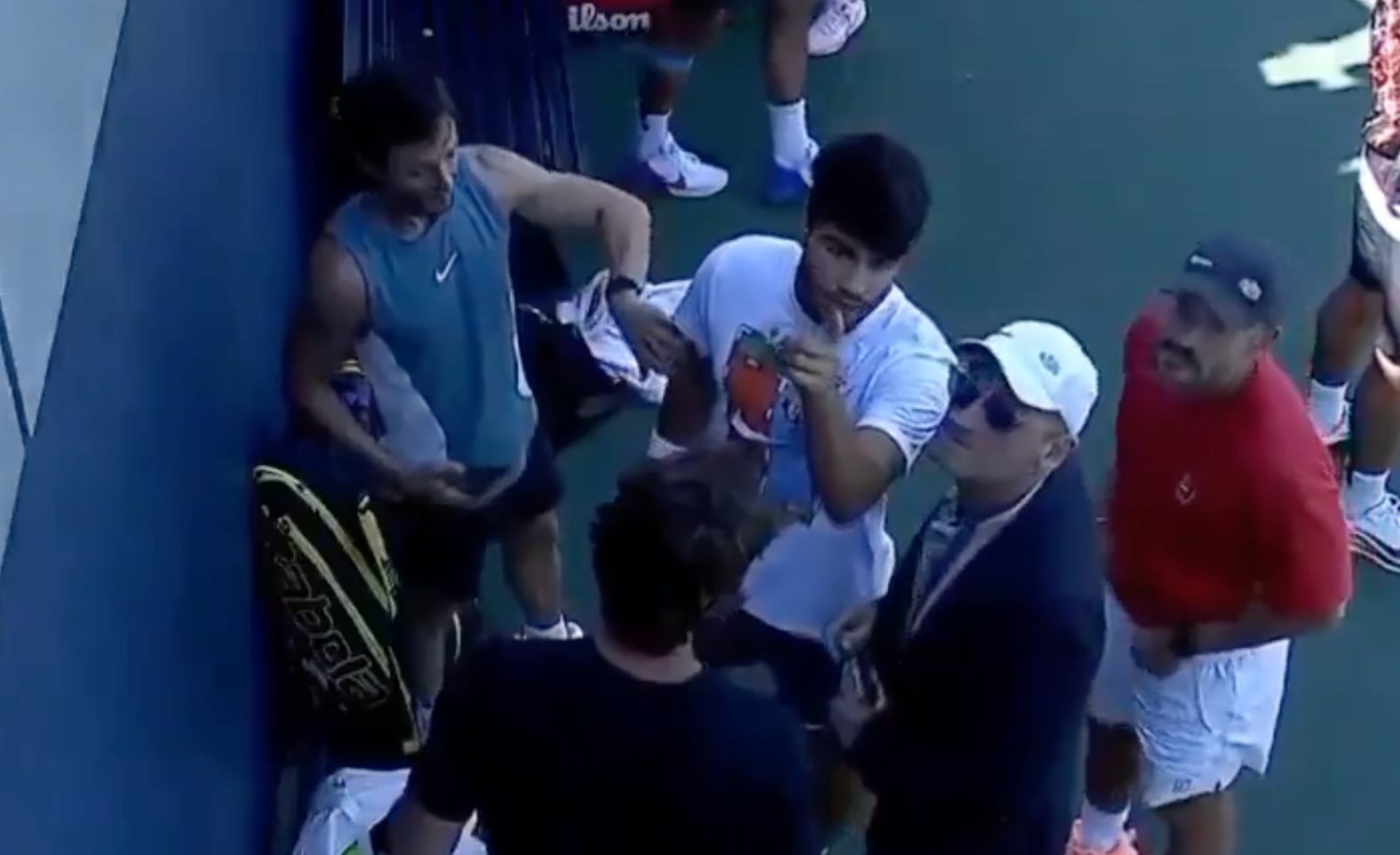 [VÍDEO] Alcaraz irrita-se com falta de privacidade nos treinos no US Open