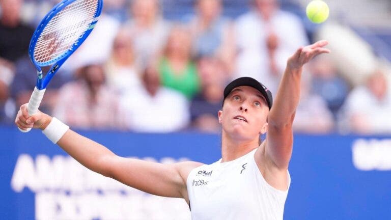 Swiatek está com tudo no US Open: «Há muitas vibrações positivas…»