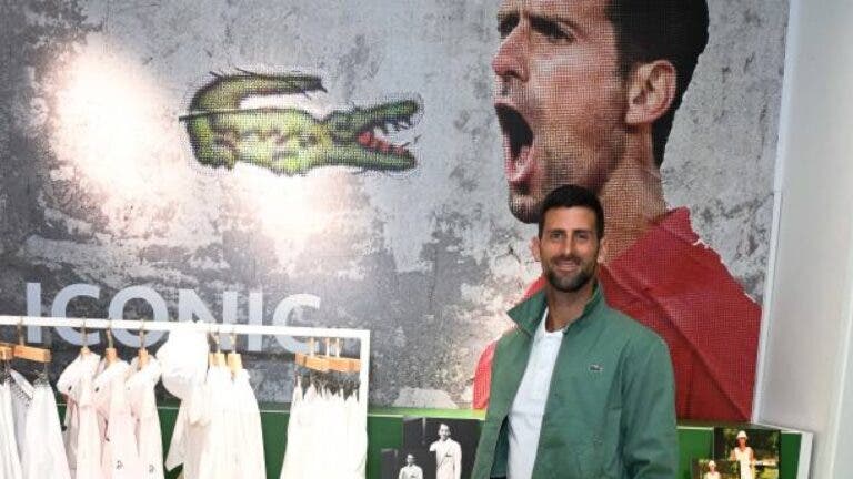 Lacoste troca o símbolo de um crocodilo para um bode [GOAT] por causa de Djokovic