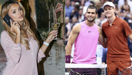 Influencer diz ter saído com Alcaraz e com Sinner durante o US Open