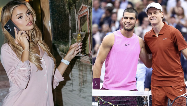 Influencer diz ter saído com Alcaraz e com Sinner durante o US Open