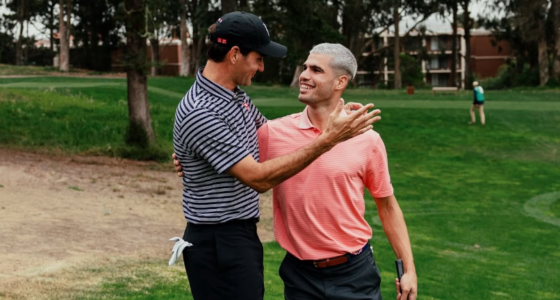 [FOTOS] Alcaraz e Federer jogam golfe juntos em São Francisco