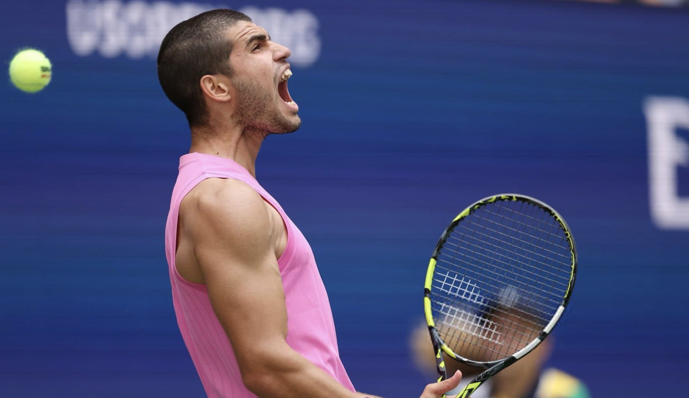 [VÍDEO] Alcaraz e uma coleção de pontos brutais diante de Lehecka no US Open