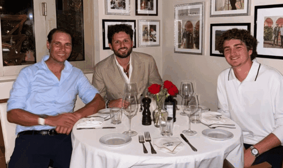 De luxo! Rafa Nadal e João Fonseca jantaram juntos em Miami