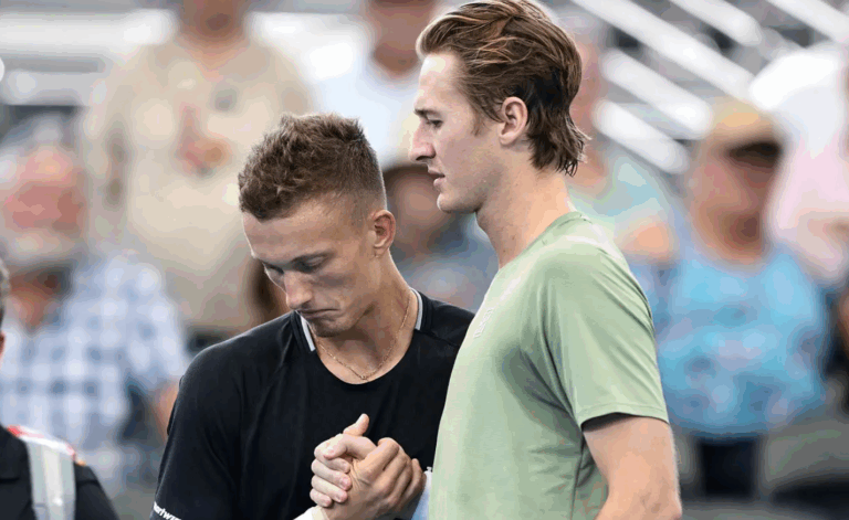 Campeão Lehecka desiste na 2.ª ronda em Brisbane