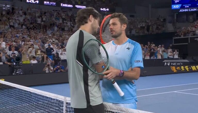 Fritz elimina Wawrinka no último Australian Open do suíço com 30 ases à mistura
