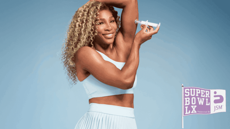 Serena Williams promove medicamentos de emagrecimento no Super Bowl e é arrasada