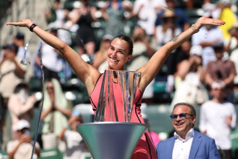 Como fica a corrida para as WTA Finals após o título de Sabalenka em Indian Wells