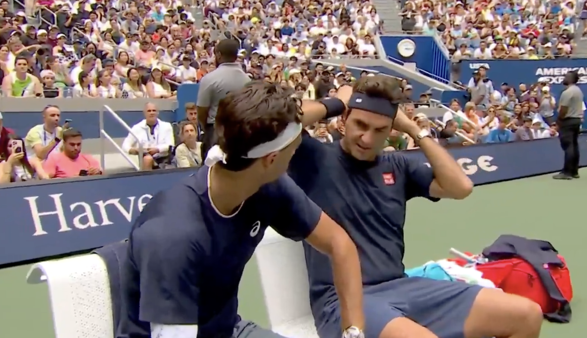 [VÍDEO] Federer de volta ao US Open para treinar com Musetti