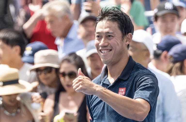 Nishikori está a uma vitória do quadro principal do seu último Grand Slam
