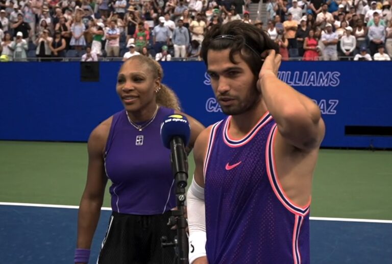 Alcaraz: «Senti-me muito bem. Jogar com a Serena foi incrível»