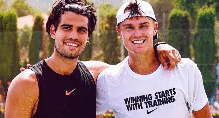 Alcaraz dá mais um passo rumo ao US Open com treino ao lado de Rune