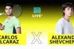 [AO VIVO] Acompanhe Alcaraz x Shevchenko em Madrid em tempo real